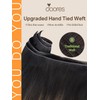 DOORES Genius Weft Hair Extensions Human Hair, 20 Inch Natural