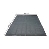 8 X 18 ft Heavy Duty Black PVC Coated Dump