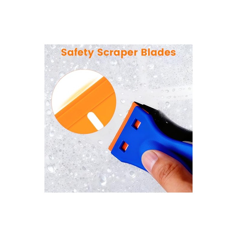 Aleric 200Pieces Plastic Razor Blades, Double Edged Plastic Blade for