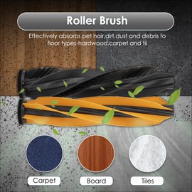 (25 Pack) X50 Ultra Replacement Parts Accessories for Dreame X50 Ultra, L40s Pro Ultra, L50 Pro Ultra, X50 Master Robot, 2 Roller Brushes, 6 Side Brushes, 6 Dust Bags, 5 HEPA Filters, 6 Mop Pads