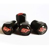 Black Wheel Valve Dust Caps. Fiesta Focus Mondeo Fusion Kuga
