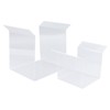 2Pcs Zip Lock Bag Holder Acrylic Food Storage Bag Stand