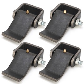 TIBEGOLD Weld on Trailer Hinges, Heavy Duty Dump Trailer Gate Hinges, Greaseable Strap Style Leaf Truck Hinge, Trailer Door Strap, Tailgate Hinges for Door Gate Body Hinge with Grease Zerk, 4 Pack
