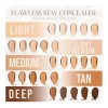 Tonos De Corrector Beauty Creations Flawless Alta Cobertura Tono Blanco