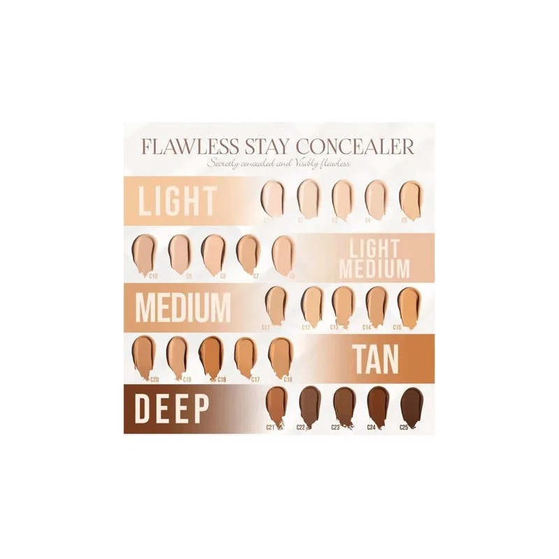 Tonos De Corrector Beauty Creations Flawless Alta Cobertura Tono Blanco