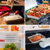MOERDIFFER 30Pcs Aluminium Foil Baking Trays, Disposable Aluminium Foil Trays