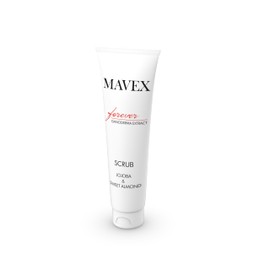 Mavex, Scrub with jojoba and sweet almond oil, exfoliating for face, neck and décolleté, 150 ml