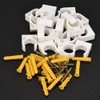 PIPE CLAMP WATER GAS PVC U-SHAPED FIXED CLIPS 20PCS SCREWS