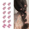 Aysekone 12 Pieces Cute Hair Clips Mini Bow Hair Clips