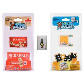 Worlds Smallest Scrabble Boggle – Miniature Playing Cards – Bundle Set of 3