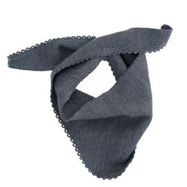 Reiff Knitted Baby Scarf Plain Merino Virgin Wool Silk Organic Wool Organic Organic KbT Organic - Grey - One Size