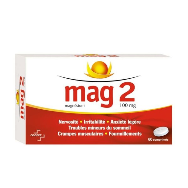 Cooper laboratoire MAG 2 100 mg 60 comprimés