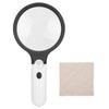 Reading Handheld Magnifying Glass Battery Powered 4LED 4X 30X Lens