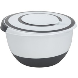 BBTrade Sales Mixing Bowl / Storage Container, including Splash Guard Lid and Non-Slip Base, 5-Litre Capacity