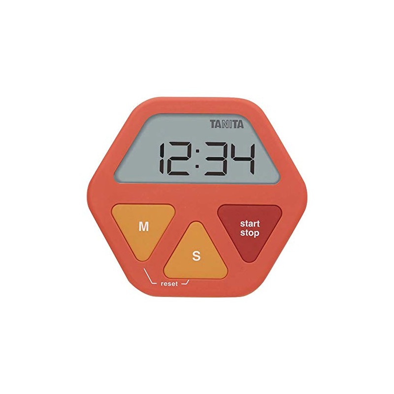 Tanita TD412OR Digital Timer Attached to Glass, Orange
