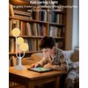 Lightdot Modern White Globe Table Lamp Dimmable Mid Century 3-Light