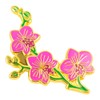 Leraverppy Enamel Pin Pink Pretty Orchi Badge Symbol Of Spring