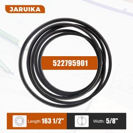 Jaruika 522795901 Lawn Mower Tractor Deck Belt Replacement for Husqvarna 522795901 539104335 Dixon 522795901 Ferris 5100003 （5/8" x 163 1/2"）