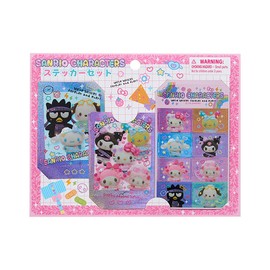 Sanrio 125199 Sticker Set (#Sanrio Gakuen Sparkle Festival) Sanrio Characters PVC Paper Recommended Ages 3 Years and Up
