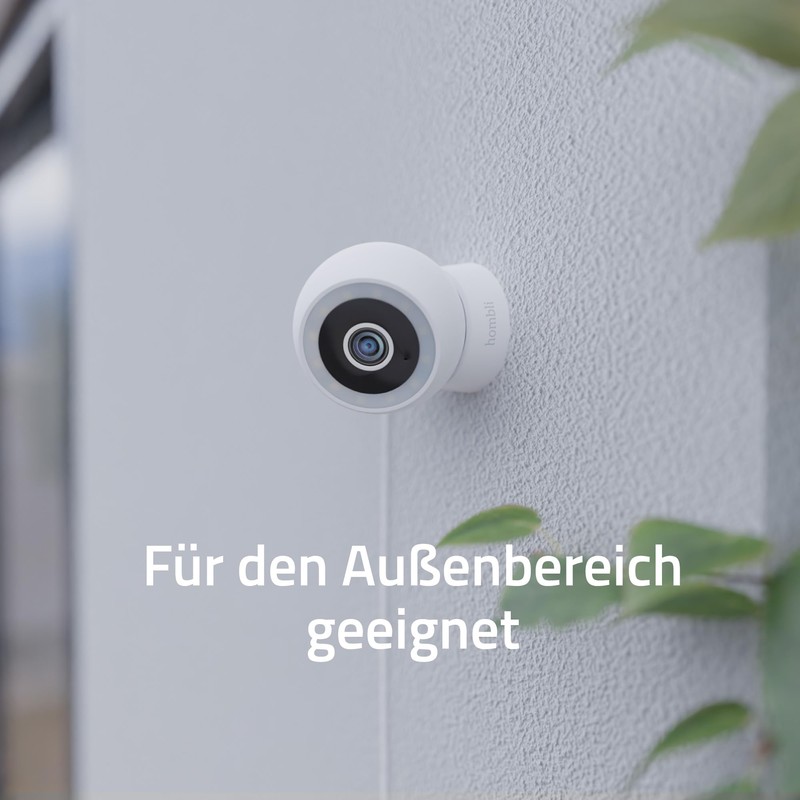 Hombli 2K QHD Smart Compact Outdoor Surveillance Camera, 130° Angle