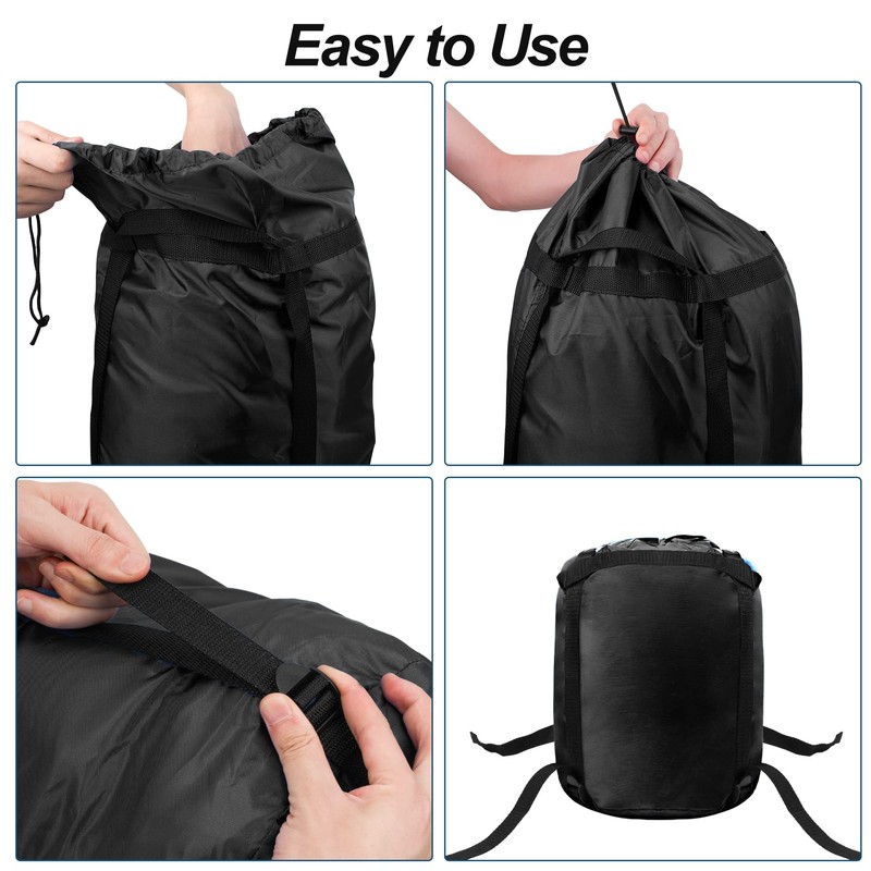 YINXN 46L Compression Stuff Sack for Sleeping bag, Lightweight Waterproof
