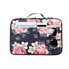 JAKAGO A4 Document Case,Multi-Pocket Document Holder,A4 Zip Portfolio,Professional Document Folder