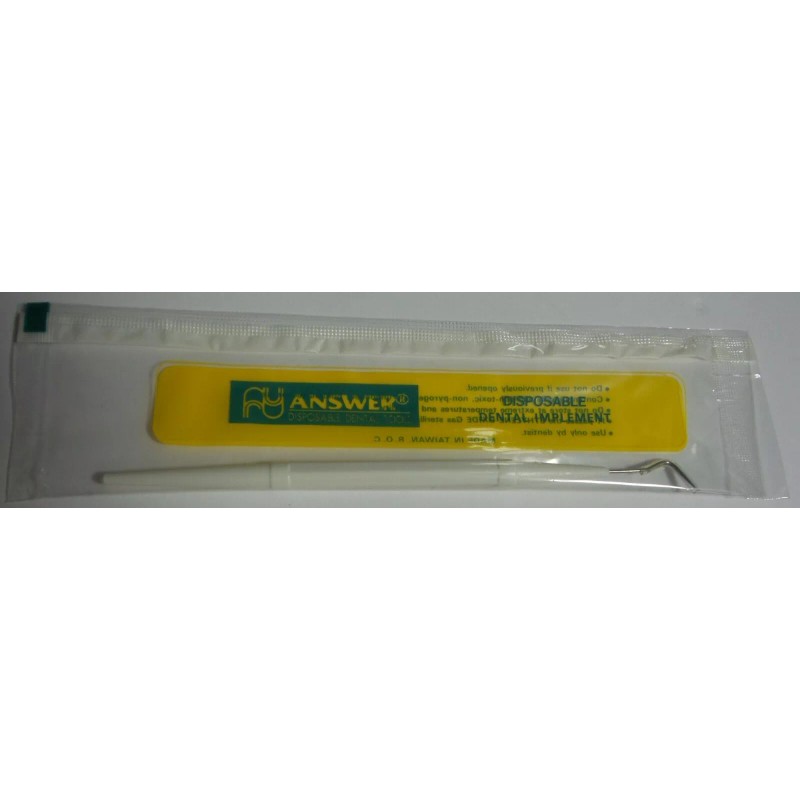Answer 10 Pcs Answer Disposable Dental Implement Pick Tool Probe