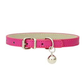 XS Dog Collar with Bell Cat Collar with Bells Cat Kitten Puppy Collars Tiny Little Girl Female Boy Puppia Collar for XXS XS XSmall X-Small Extra Small Breed Pets Hot Pink XS