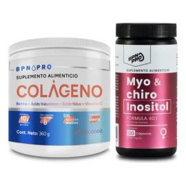 Inositol 40:1 + Colágeno En Polvo - Apoyo Para Equilibrio Hormonal, Salud De La Piel Y Bienestar Femenino | Mejora La Elasticidad De La Piel Y Promueve El Balance Metabólico