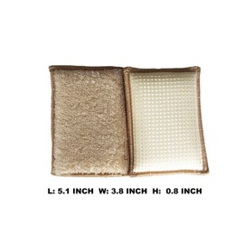 UKEENOR Natural Bamboo Sponges Kitchen Cleaning Sponges Dish Sponges Reusable Dish Washing Sponges Super Absorbent 6 Packs