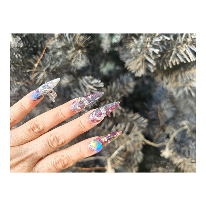 Night Sky Space Nail Nail Queen Handmade Nail Tips
