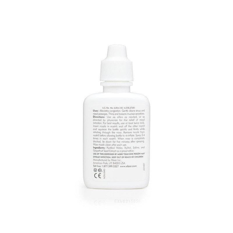 Xlear Natural Saline Nasal Spray with Xylitol, Nose Moisturizer for