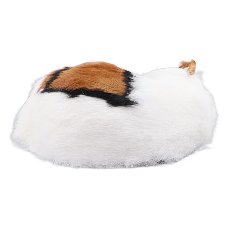 Fur Cat Figurine Simulation Innovative Hand Crafted Cute Fur Cat