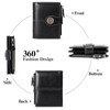 LEEXTON Small Bifold Purse for Women Genuine Leather Card Case