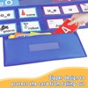 AKAYOK Standard Pocket Charts for Classroom, Clear 7 Pockets Words
