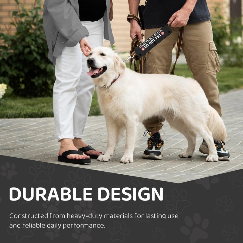 Selectively Social Do Not Pet Pet Leash for Dogs, Funny