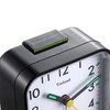 Tinload Small Battery Operated Analog Travel Alarm Clock Silent Non