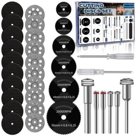 Qishiyi Cutting Discs for Dremel Rotary Tool,3 Versatile Saw Blades for Wood, Metal, Plastic, Glass and Stone Ideal for DIY Projects and Crafting