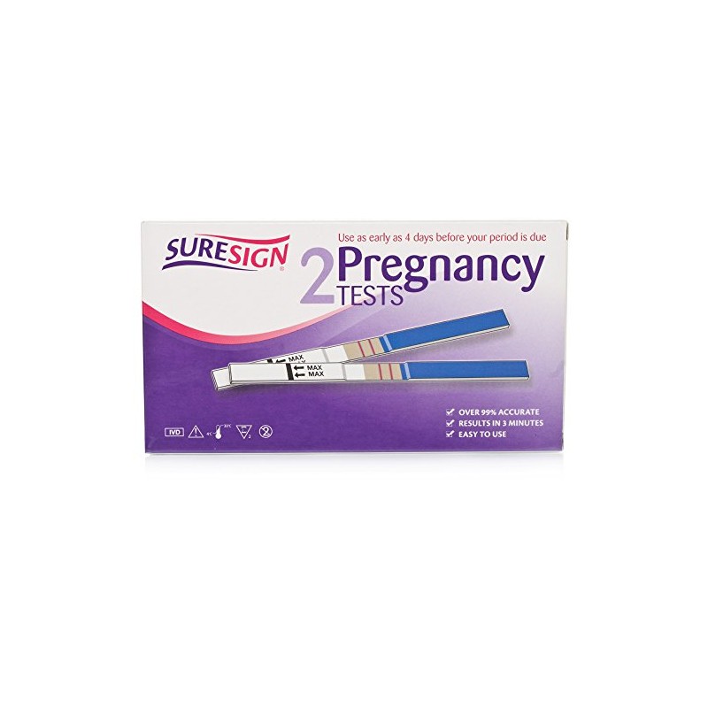 Suresign 2 Pregnancy Tests - Use as early as 4