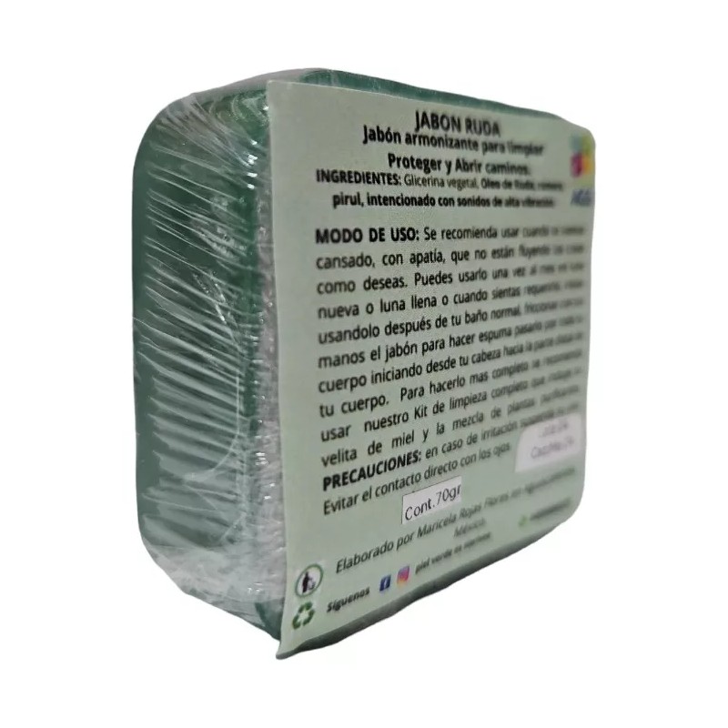 Siarivee Jabon De Ruda Romero Pirul Limpias Proteccion Abrir Caminos