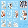 Fingooo Christmas Window Seals, Wall Stickers, Decorations, 9 Sheets, 7.9