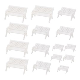 Opexicos 15Pcs Mini Garden Decoration Chairs Fairy Garden Miniatures Figurines Chair Craft Decoration 5 Small+ 5 Medium+5 Large