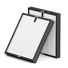 FLANUR Genuine Air Purifier Replacement Filter, True HEPA Filter Compatible with MR5866 for 99.97% Air Pollutants, Odor and Smoke, Original Version White 2 Pack