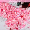 Kikonoke 75g Mix Resin Pearls Rhinestones Kit, 3-10mm Half Pearls