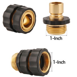 BILAL 6 Set Quick Connect Hose Fittings for Garden Hose Quick Connector with Gasket, 3/4 Inch GHT Male and Female Attachment Quick Release Water Hose Adapter