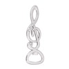 Bottle Opener Treble Clef with Rhinestones - Great Gift for
