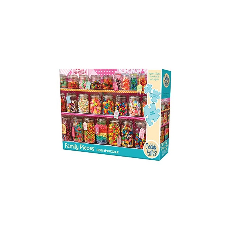 Cobble Hill 350 Piece Puzzle - Candy Counter FAMILY Pieces