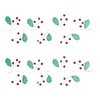 Melrose Holly Leaves and Gem Christmas Garlands - 5.5' -