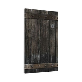Rustic Country Barn Door 1 Gang Light Swich Cover No Device Wall Plate Decorative Blank Switchplate Electrical Faceplate for Farmhouse Kitchen Bathroom Bedroom Home Decor