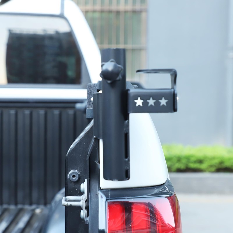Car Rear Right Tailgate CB Antenna/LED Pod Light Mounting Brackets